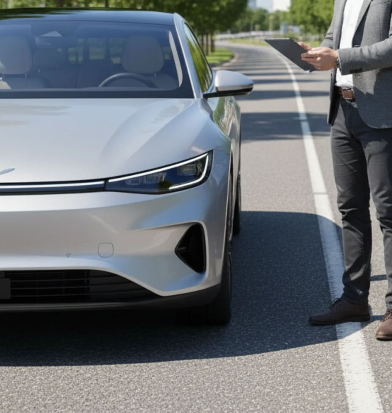 Zwei Autos bei einem Unfall